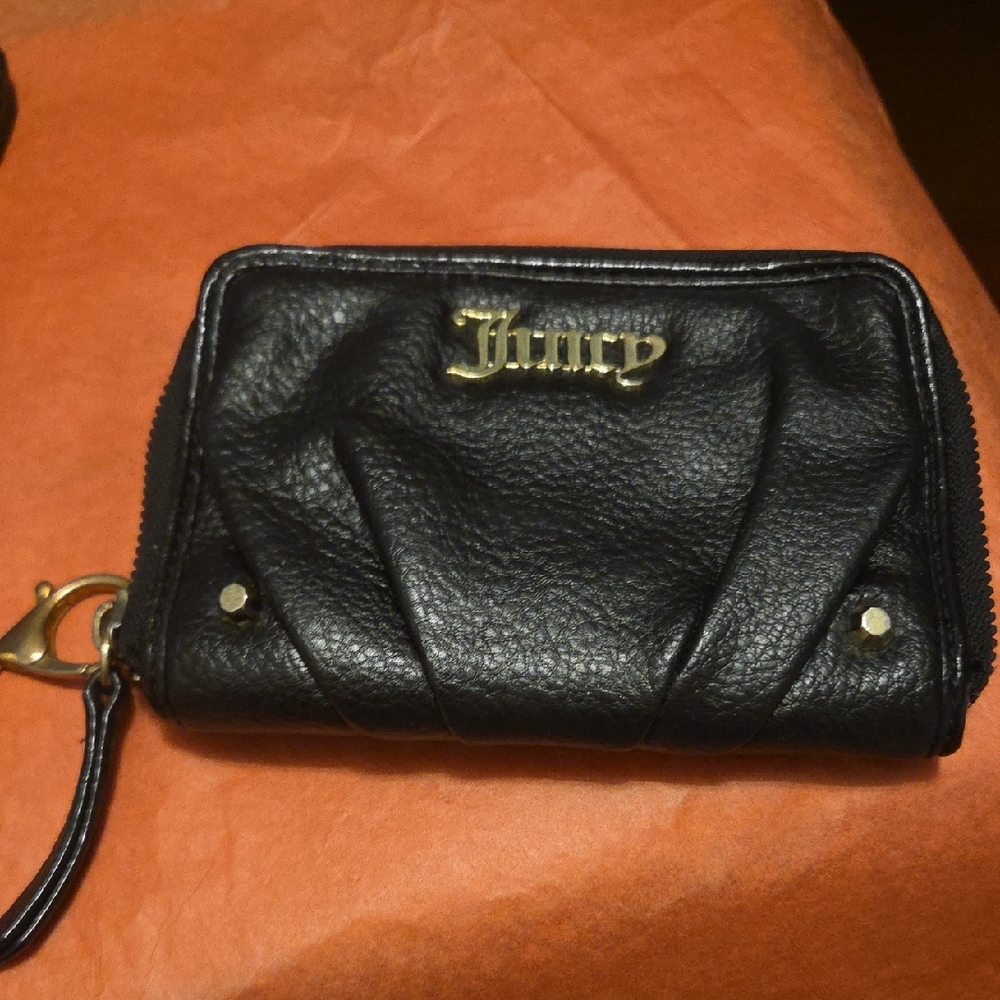 Juicy Couture Black Wristlet